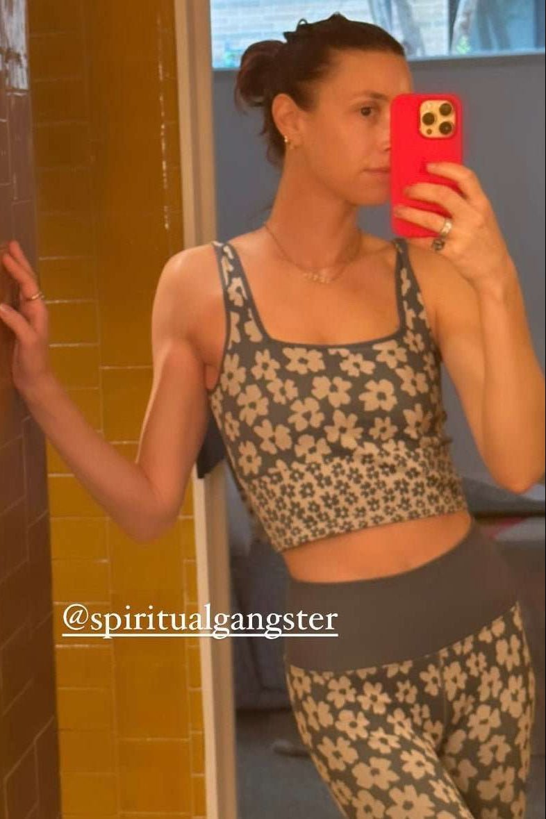Shop Spiritual Gangster Spiritual Gangster Love Sculpt Jacquard Leggings as seen on Whitney Port Leggings for women – premium loungewear and festival fashion at Spoiled Brat