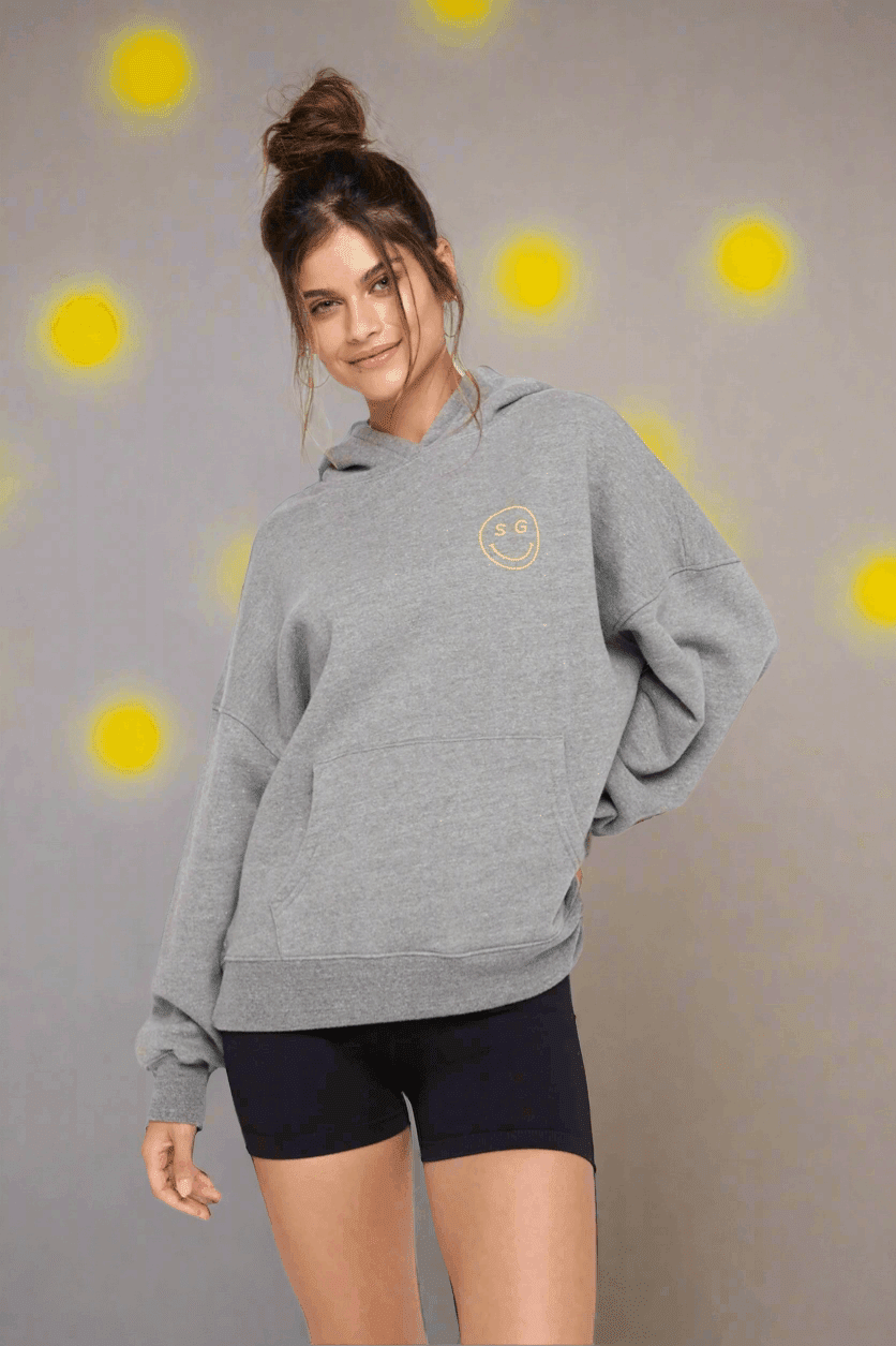 Spiritual Gangster SG Smiley Easy Hoodie by Spiritual Gangster – Hooded Sweatshirt – S | Spoiled Brat UK