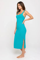 Shop Spiritual Gangster Spiritual Gangster Valerie Twist Back Midi Dress Maxi Dress for women – premium loungewear and festival fashion at Spoiled Brat