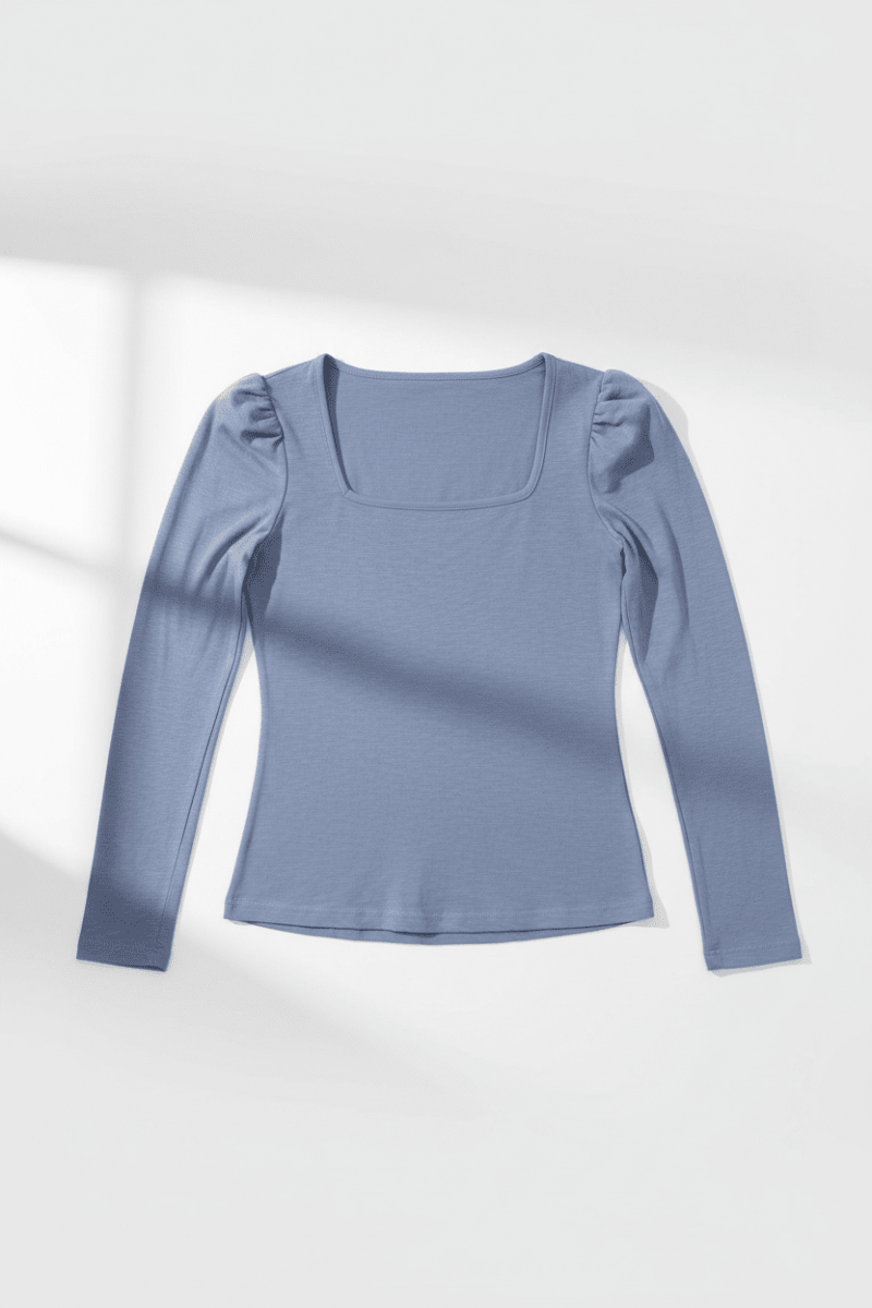 Shop Sundry Sundry Clothing Square Neck Long Sleeve Top T-Shirt for women – premium loungewear and festival fashion at Spoiled Brat