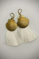 Shop Suzywan DELUXE Suzywan DELUXE Sea Shells Tassel Mermaid Earrings Earrings for women – premium loungewear and festival fashion at Spoiled Brat
