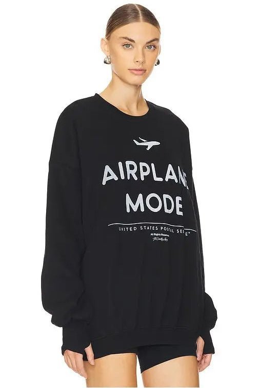 Shop The Laundry Room The Laundry Room Airplane Mode Sweater as seen on Chloe Meadows Jumper for women – premium loungewear and festival fashion at Spoiled Brat