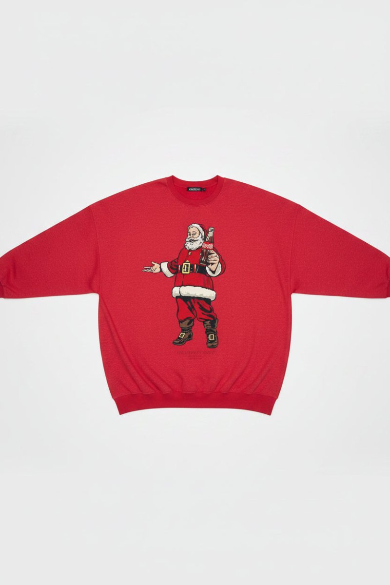 Shop The Laundry Room The Laundry Room Coca - Cola Santa's Here Jumper Jumper for women – premium loungewear and festival fashion at Spoiled Brat