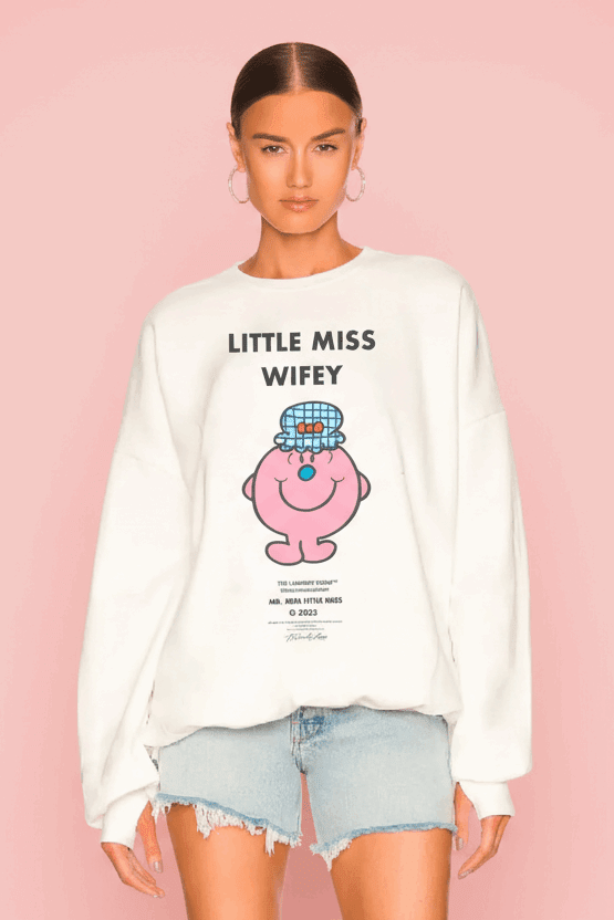 Shop The Laundry Room The Laundry Room Little Miss Wifey Sweater Jumper for women – premium loungewear and festival fashion at Spoiled Brat