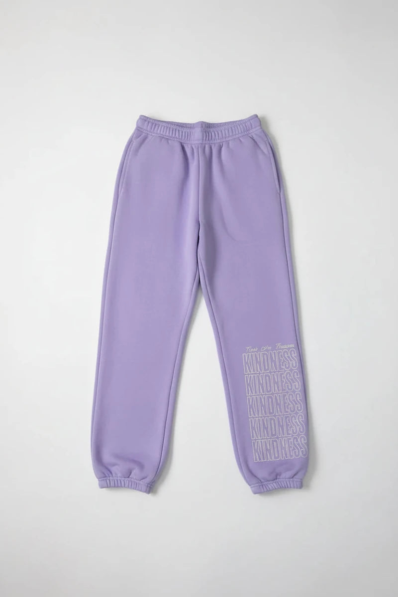 Shop The Mayfair Group Mayfair Choose Kindness Sweatpants as seen on Catherine Tyldesley Sweatpants for women – premium loungewear and festival fashion at Spoiled Brat