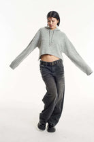 Shop The Ragged Priest The Ragged Priest Arctic Fluffy Knit Hoodie Hoodie for women – premium loungewear and festival fashion at Spoiled Brat