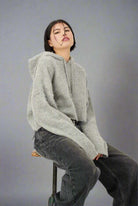 Shop The Ragged Priest The Ragged Priest Arctic Fluffy Knit Hoodie Hoodie for women – premium loungewear and festival fashion at Spoiled Brat