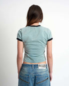 Shop The Ragged Priest The Ragged Priest Blur Baby Tee Top for women – premium loungewear and festival fashion at Spoiled Brat