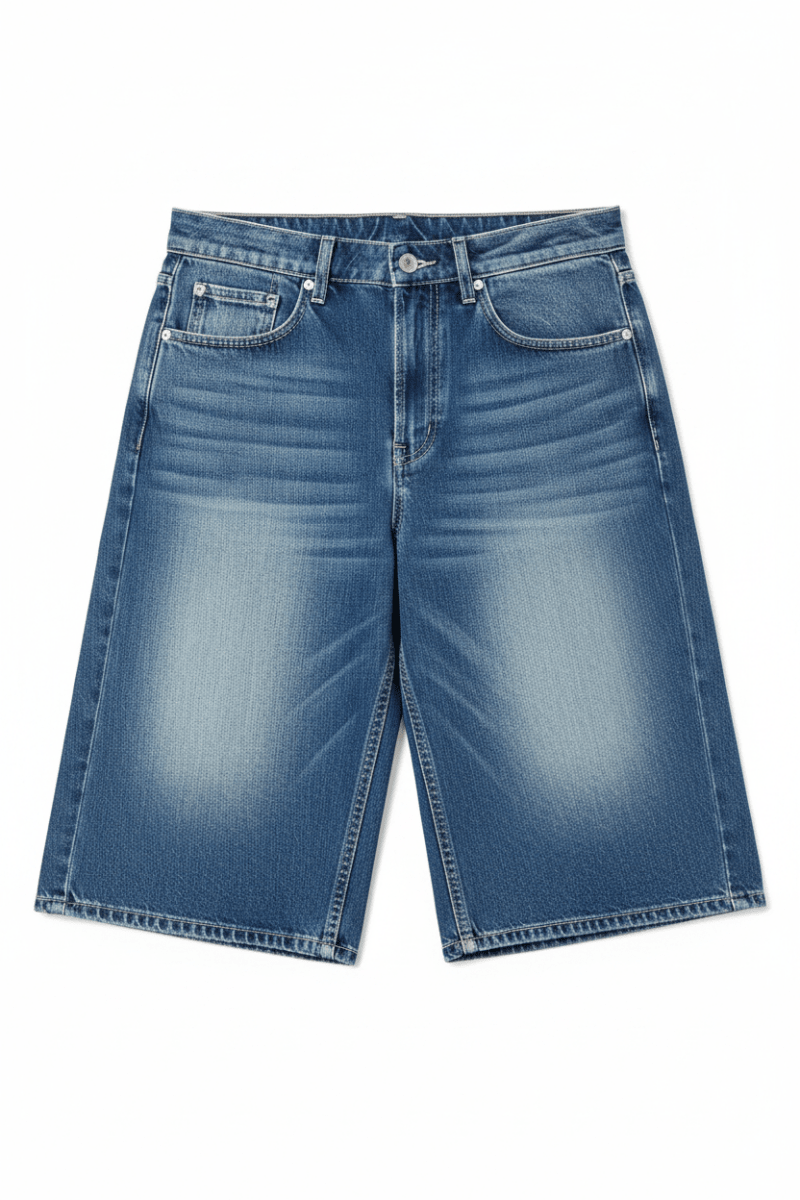 Shop The Ragged Priest The Ragged Priest Dirty Wash Atomic Jorts Shorts Shorts for women – premium loungewear and festival fashion at Spoiled Brat