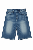 Shop The Ragged Priest The Ragged Priest Dirty Wash Atomic Jorts Shorts Shorts for women – premium loungewear and festival fashion at Spoiled Brat