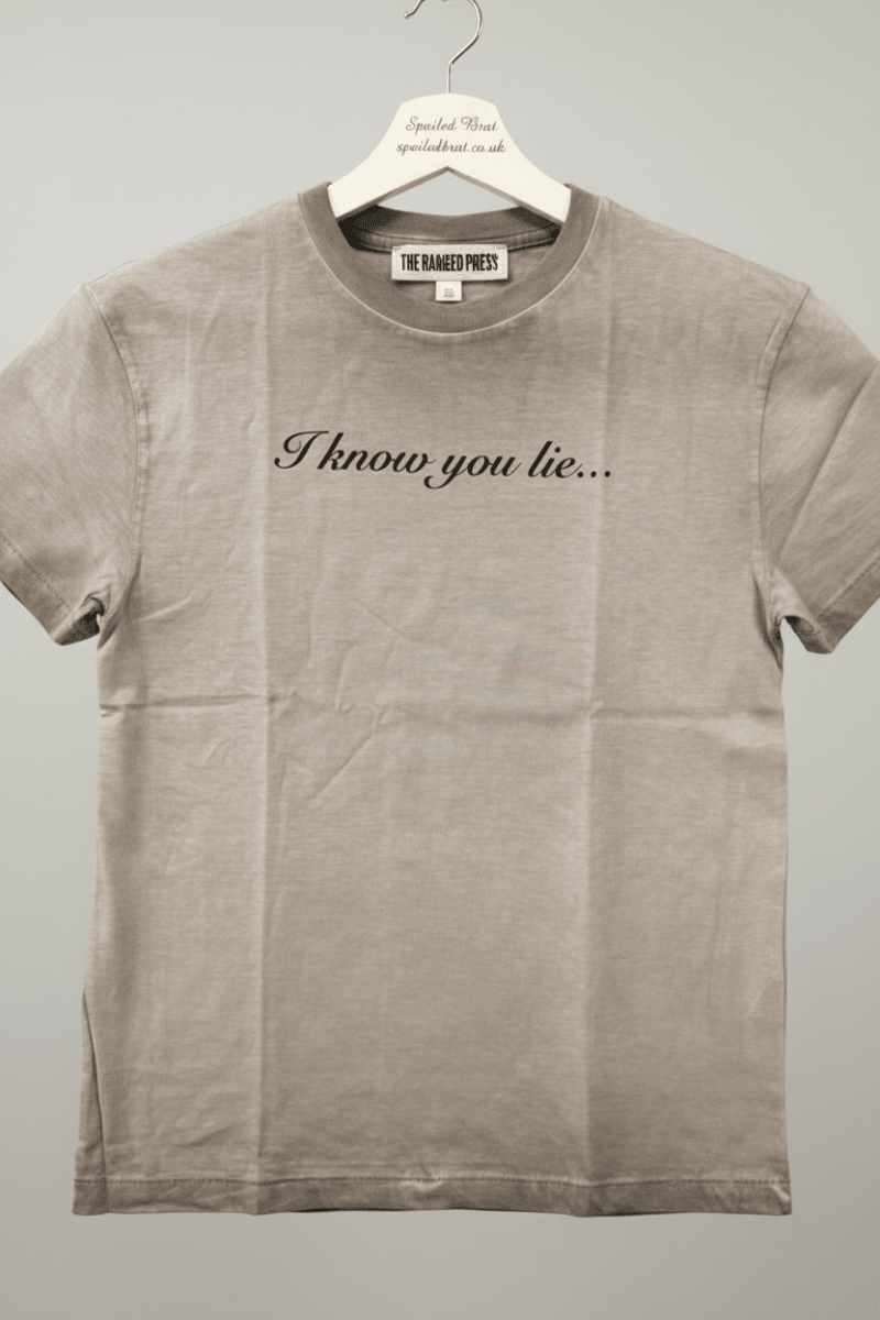 Shop The Ragged Priest The Ragged Priest Liar Slogan Tee T-Shirt for women – premium loungewear and festival fashion at Spoiled Brat