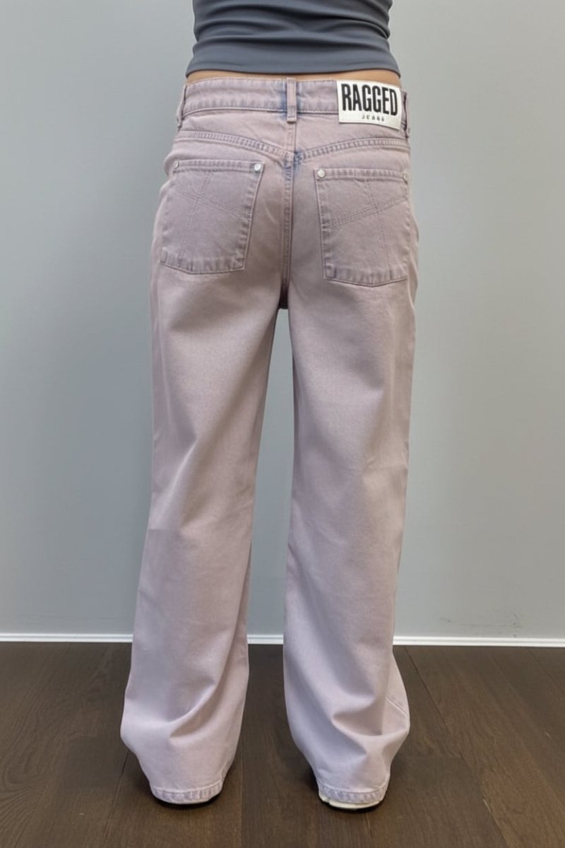 Shop The Ragged Priest The Ragged Priest Pink Wash Distressed Release Jeans Boyfriend Jeans for women – premium loungewear and festival fashion at Spoiled Brat