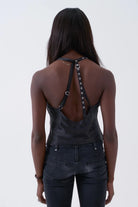 The Ragged Priest Raven Satin Chain Cami Top - Spoiled Brat