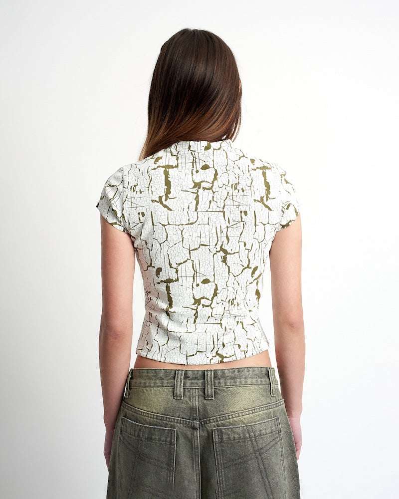 Shop The Ragged Priest The Ragged Priest Rift Baby Tee Top for women – premium loungewear and festival fashion at Spoiled Brat