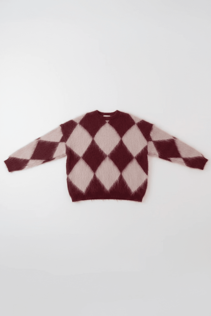 Shop The Ragged Priest The Ragged Priest Rook Oversized Diamond Knit Jumper Jumper for women – premium loungewear and festival fashion at Spoiled Brat