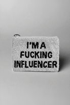 Shop Tiana New York Tiana Designs Hand Beaded Im A Influencer Coin Purse Purse for women – premium loungewear and festival fashion at Spoiled Brat