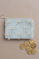 Shop Tiana New York Tiana Designs Hand Beaded Pearl Bows Coin Purse Purse for women – premium loungewear and festival fashion at Spoiled Brat