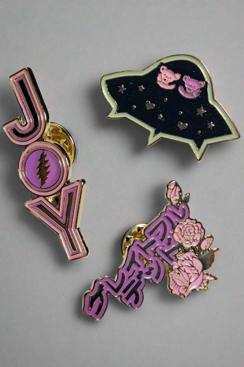 Trixy Starr x Grateful Dead Pin Set Pin by Trixy Starr as seen on celebrities