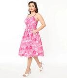 Shop Unique Vintage Barbie X Unique Vintage Pink Barbie Print Swing Dress Dress for women – premium loungewear and festival fashion at Spoiled Brat