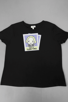 Shop Unique Vintage Beetlejuice X Unique Vintage Black Beetlejuice Polaroid Fitted Tee T-Shirt for women – premium loungewear and festival fashion at Spoiled Brat