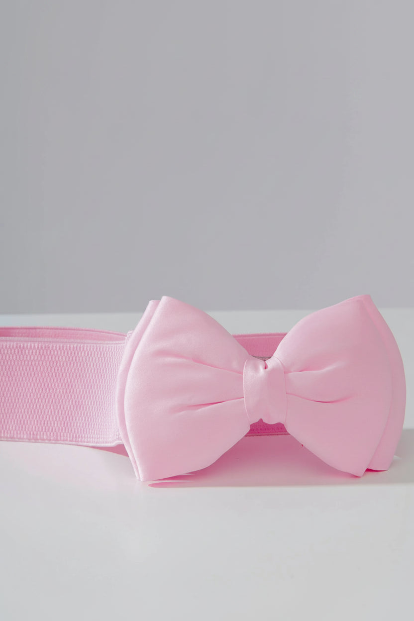 Shop Unique Vintage Unique Vintage Pink Bow Cinch Belt Belt for women – premium loungewear and festival fashion at Spoiled Brat