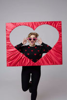Shop Unique Vintage Unique Vintage x Barbie Hot Pink Heart Frame Sunglasses Sunglasses for women – premium loungewear and festival fashion at Spoiled Brat