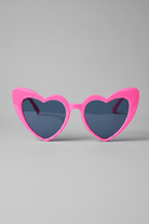 Shop Unique Vintage Unique Vintage x Barbie Hot Pink Heart Frame Sunglasses Sunglasses for women – premium loungewear and festival fashion at Spoiled Brat