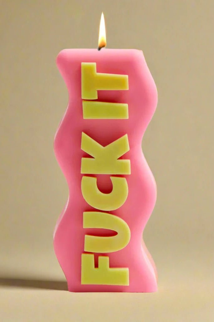 Shop Wavey Casa Wavey Casa Fuck It Candle Candles for women – premium loungewear and festival fashion at Spoiled Brat
