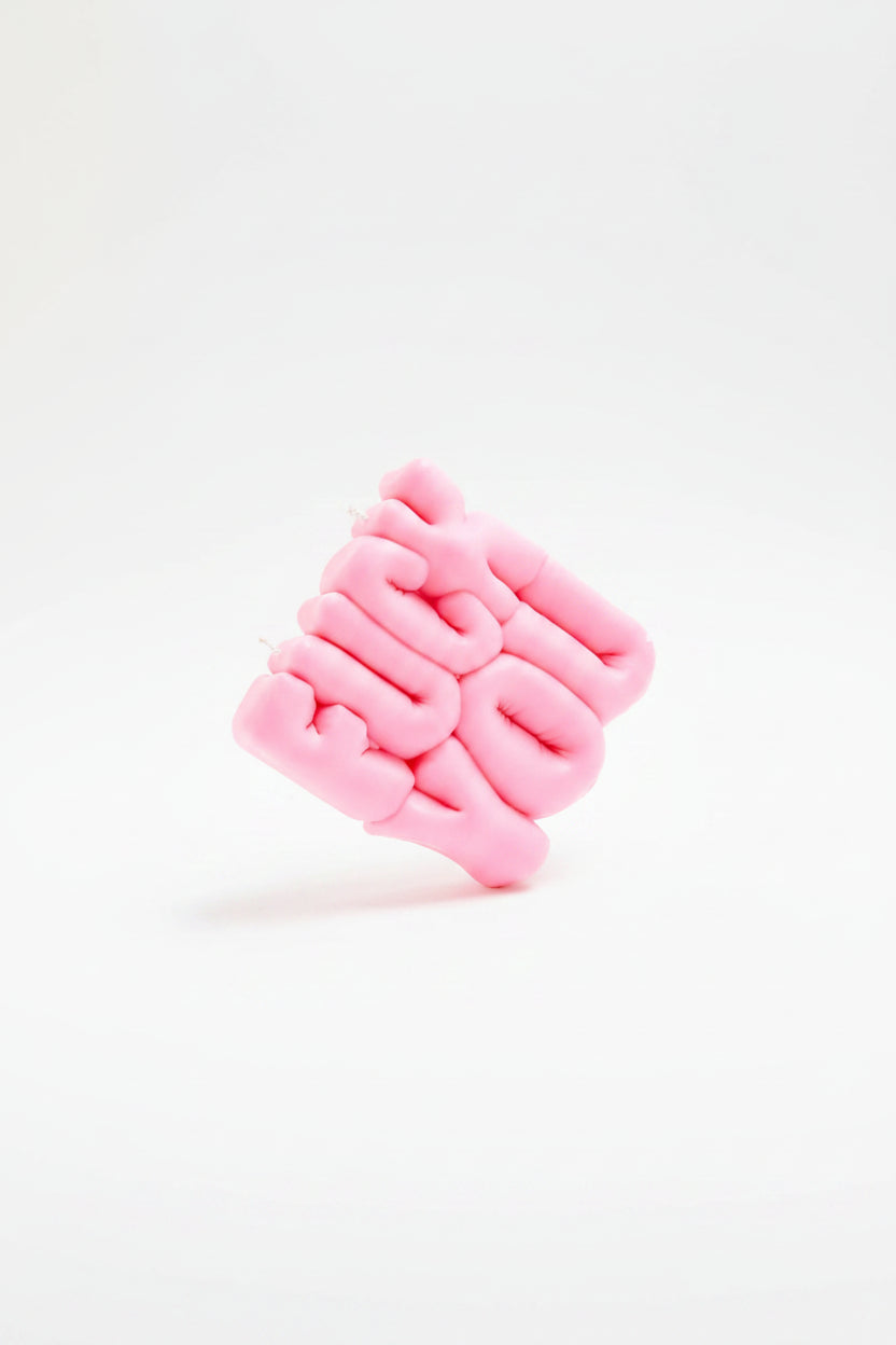 Shop Wavey Casa Wavey Casa FUCK You Pink Puffer Candle Candles for women – premium loungewear and festival fashion at Spoiled Brat