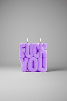 Shop Wavey Casa Wavey Casa FUCK You Purple Puffer Candle Candles for women – premium loungewear and festival fashion at Spoiled Brat