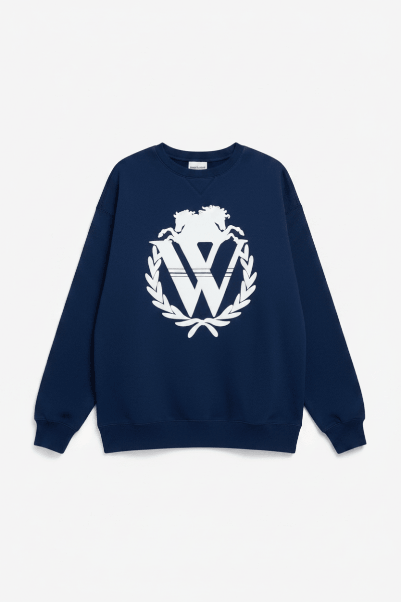 Shop Wildfox Wildfox 90s Crest Cody Sweatshirt Jumper for women – premium loungewear and festival fashion at Spoiled Brat