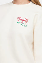 Shop Wildfox Wildfox Christmas Naughty Or Nice Charlie Sweatshirt Hooded Sweatshirt for women – premium loungewear and festival fashion at Spoiled Brat