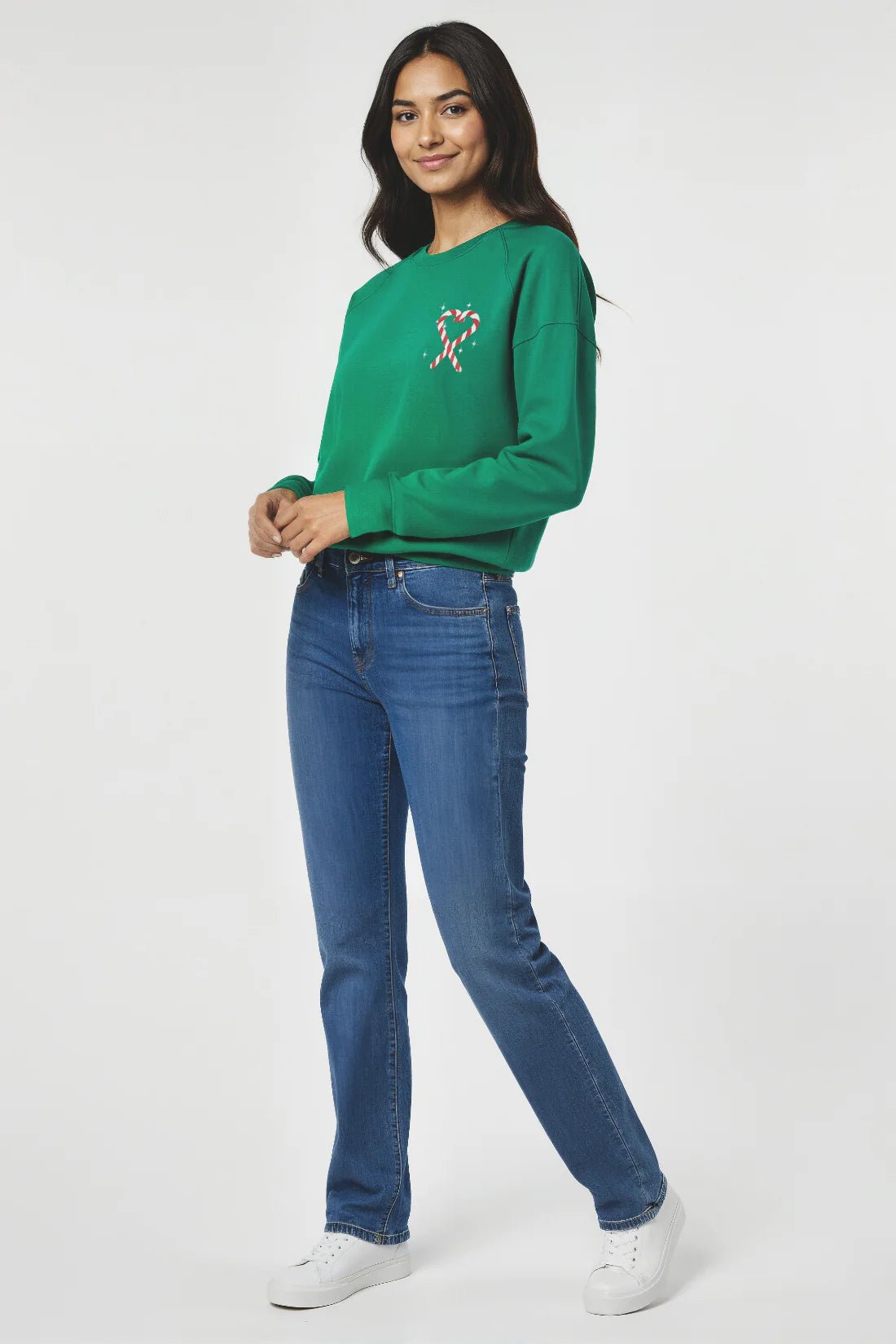 Wildfox Christmas Tinis & Tinsel Keely Raglan Sweatshirt - Spoiled Brat