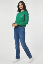 Shop Wildfox Wildfox Christmas Tinis & Tinsel Keely Raglan Sweatshirt Hooded Sweatshirt for women – premium loungewear and festival fashion at Spoiled Brat
