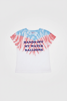 Shop Wildfox Wildfox Hands Off My Water Balloons No9 Tee T-Shirt for women – premium loungewear and festival fashion at Spoiled Brat