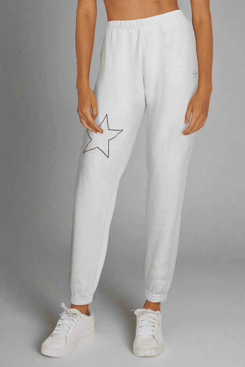 Shop Wildfox Wildfox Self Love Emmy Sweatpants Sweatpants for women – premium loungewear and festival fashion at Spoiled Brat