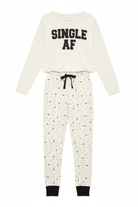 Shop Wildfox Wildfox Single AF Pyjamas as seen on Malin Andersson Pyjamas for women – premium loungewear and festival fashion at Spoiled Brat