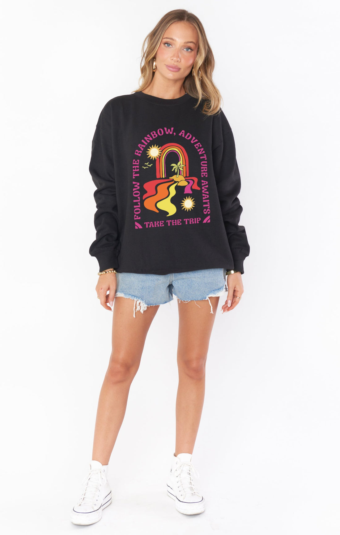 Shop Show Me Your Mumu Rainbow Island Stanley Sweater - Premium Jumper from Show Me Your Mumu Online now at Spoiled Brat 