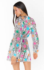 Shop Show Me Your Mumu Show Me Your Mumu Wear Me Out Evening Dress Rainbow Stars Sequins online at Spoiled Brat