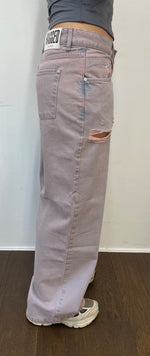 Shop The Ragged Priest The Ragged Priest Pink Wash Distressed Release Jeans online at Spoiled Brat