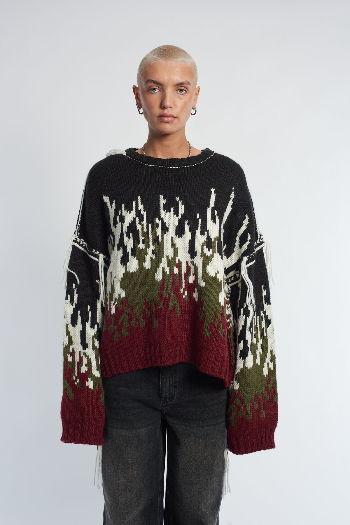 Shop The Ragged Priest The Ragged Priest Burn Chunky Knit Jumper online at Spoiled Brat