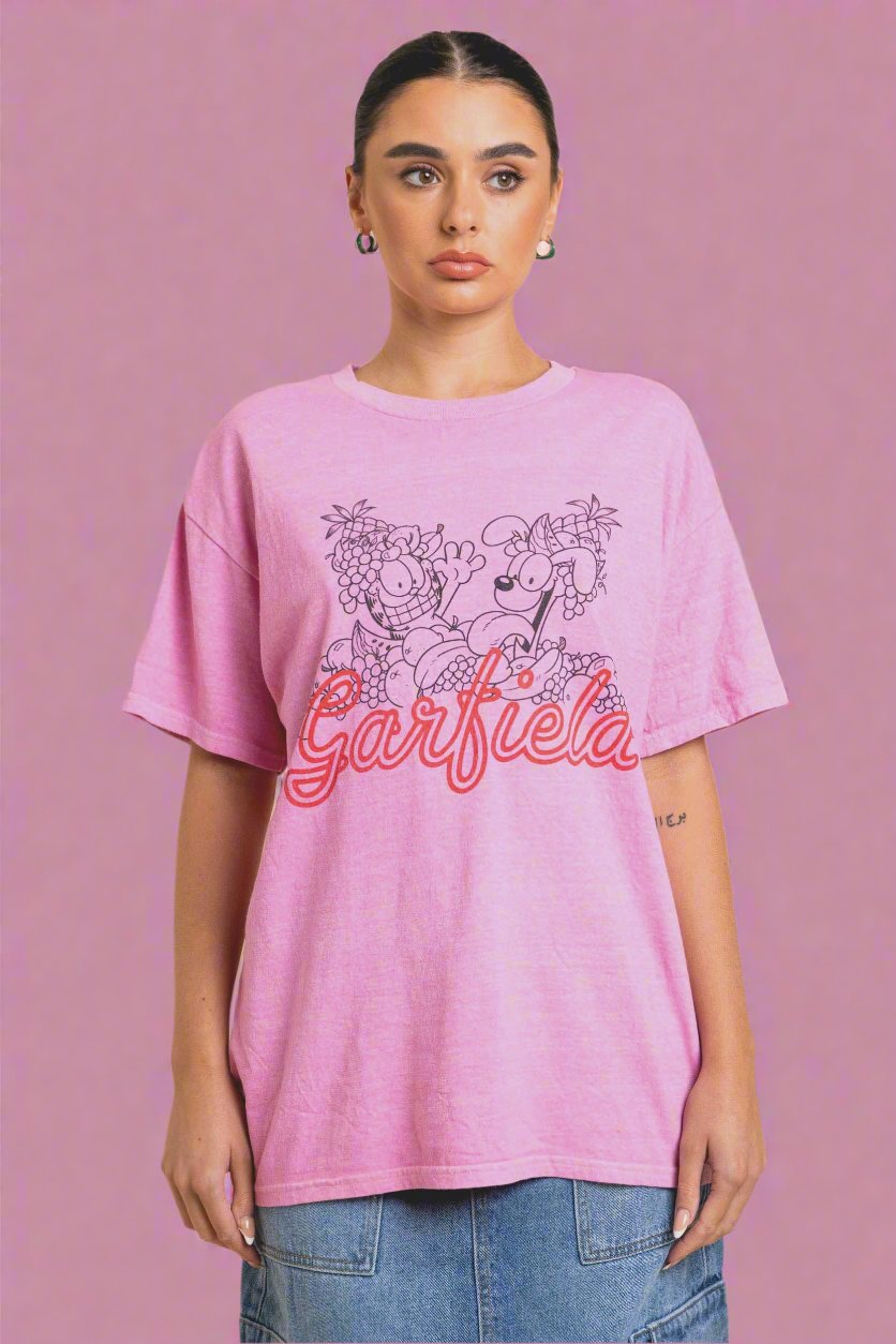 Shop Daisy Street Daisy Street Garfield Washed Tyler Tee online at Spoiled Brat