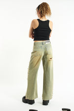 Shop The Ragged Priest The Ragged Priest Dirty Wash Distressed Release Stud Jeans online at Spoiled Brat