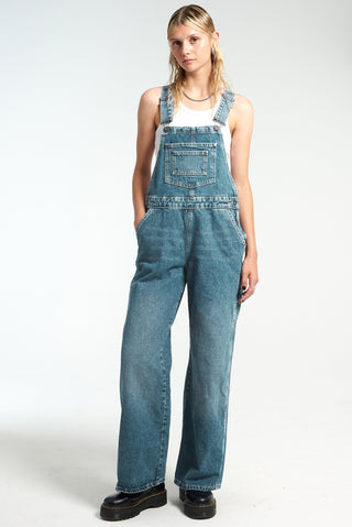 Shop The Ragged Priest Release Bleached Denim Dungarees - Spoiled Brat  Online