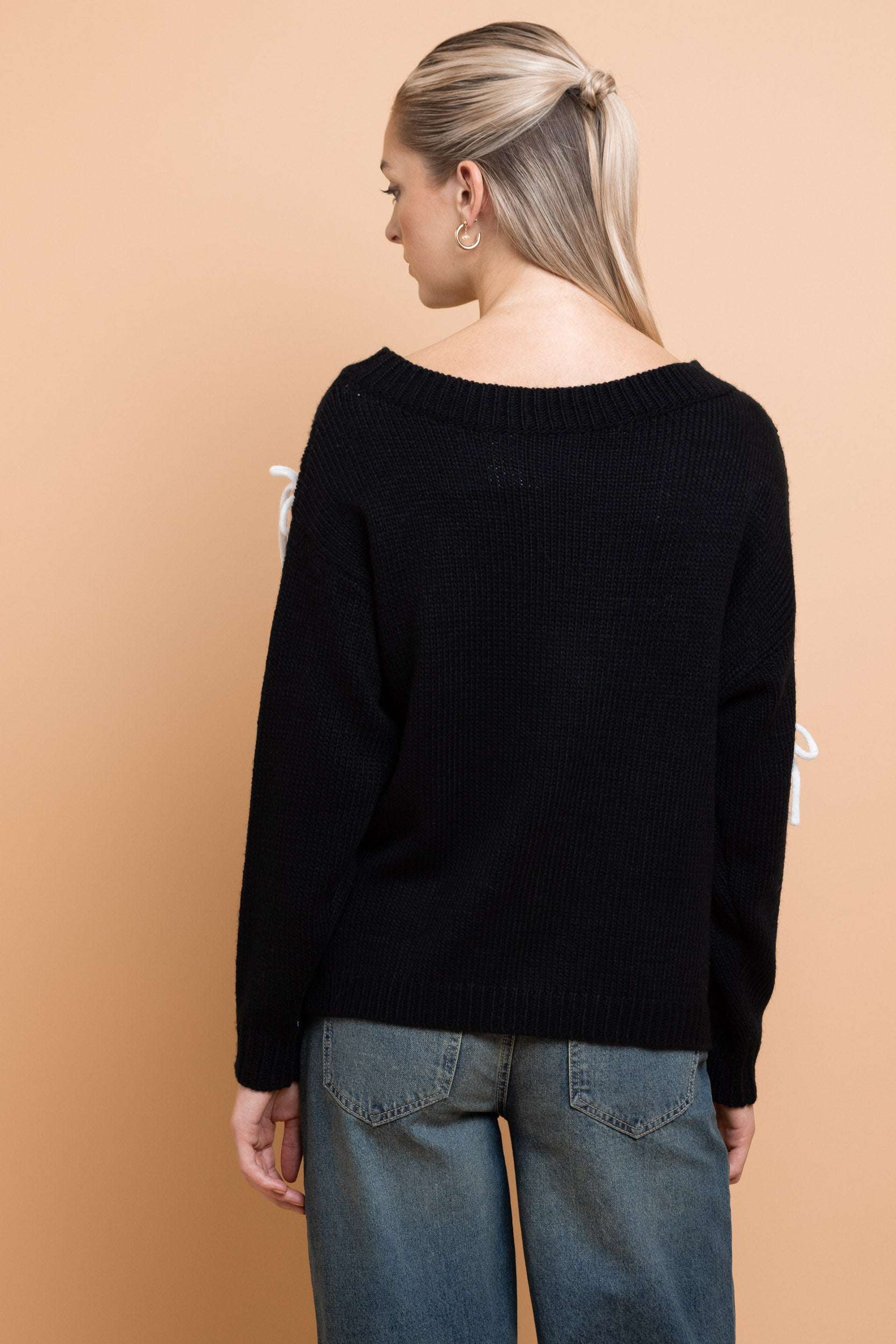 Daisy Street Bow Detail Jumper Jumper by Daisy Street as seen on celebrities