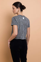 Daisy Street Not Today Snow Washed Baby Tee T-Shirts by Daisy Street as seen on celebrities