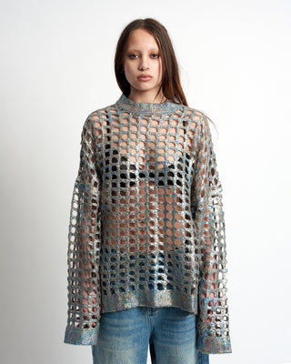 Shop The Ragged Priest Electro Metallic Knit Online