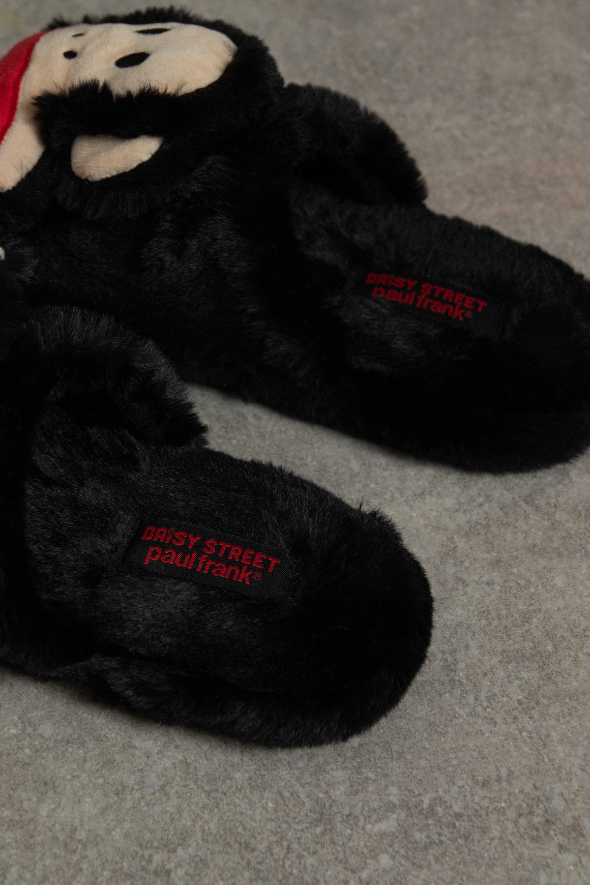 Shop Daisy Street Daisy Street X Paul Frank 3D Julius Fluffy Slippers online at Spoiled Brat