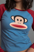 Paul Frank x Daisy Street Long Sleeved Raglan Top Long Sleeved Top by Daisy Street as seen on celebrities