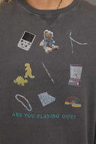 Daisy Street Playing Out Oversized Sweatshirt Sweater by Daisy Street as seen on celebrities